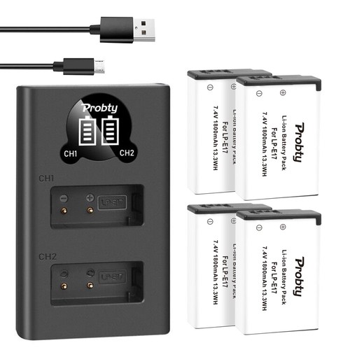 Batteria e17 doppio - lp-e17,