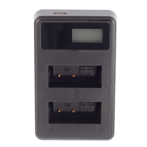 Caricabatteria doppio usb lcd - usb,