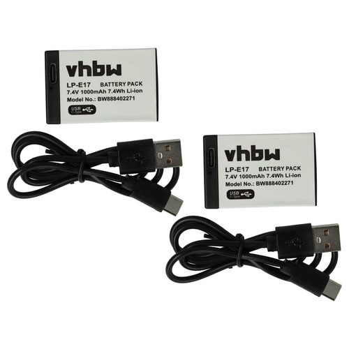 Batteria per canon eos rp - 2x,