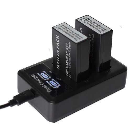 Batteria pezzi e17 - 2, lp-e17